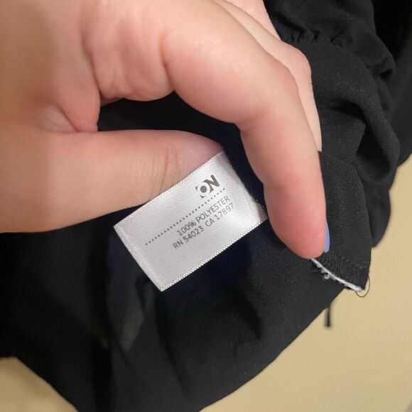 Old Navy Women’s Black Semi Sheer Puff Tie Sleeves Elastic Hem Medium - Picture 7 of 8